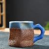 Pure Handmade Ceramic Mug Art of Clay Vintage Coffee Cup Cups and Mugs Free Shipping Personalized Gift Unusual Tea Cup Drinkware
