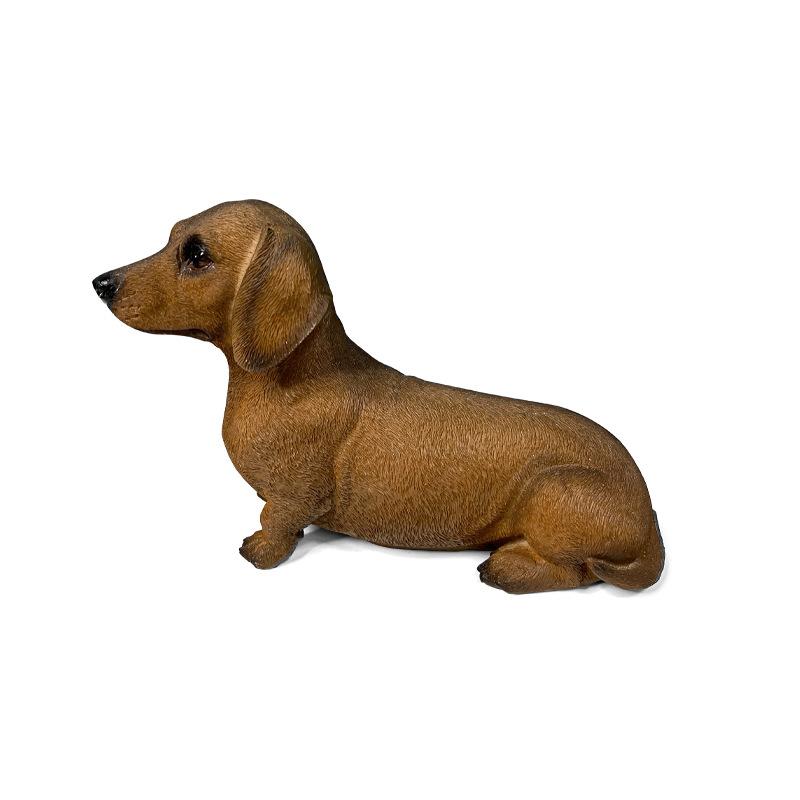 New Dachshund Ornaments Creative Home Living Room Resin Crafts Desktop Decoration Decorations