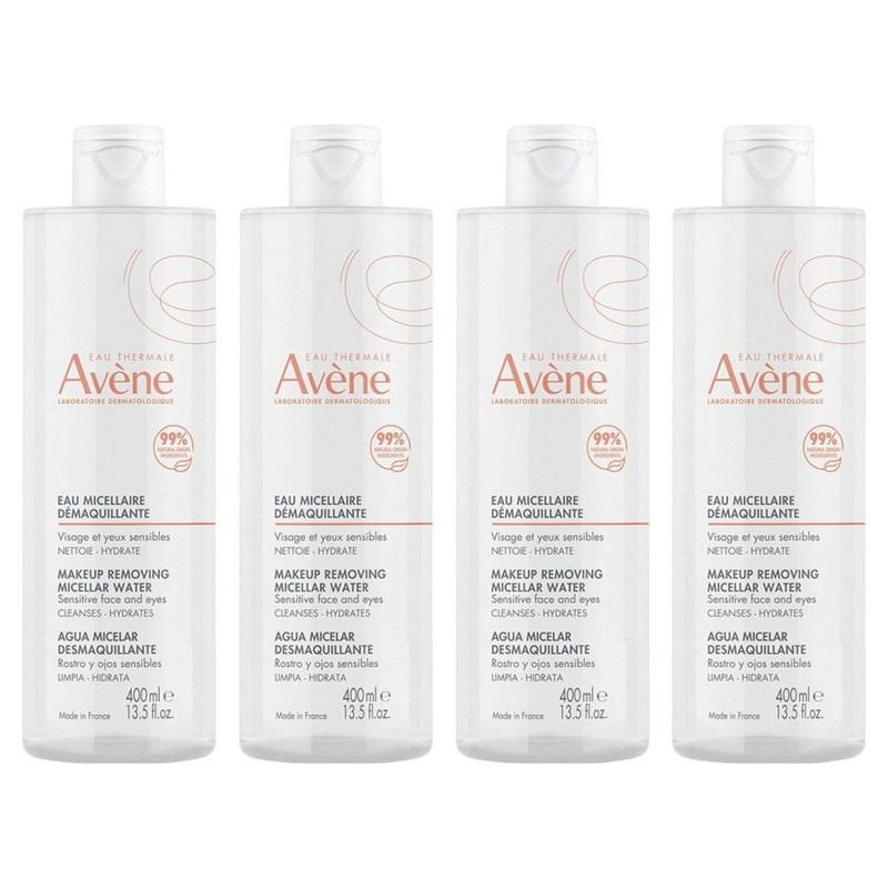 Avène Micellar Cleansing Water, 400ml, 4 Pcs
