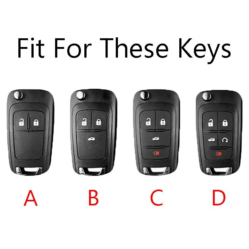 Zinc Alloy Car Key Case Full Cover For Buick Chevrolet Cruze Opel Vauxhall Astra J Corsa Insignia Mokka Encore Auto Fold Shell