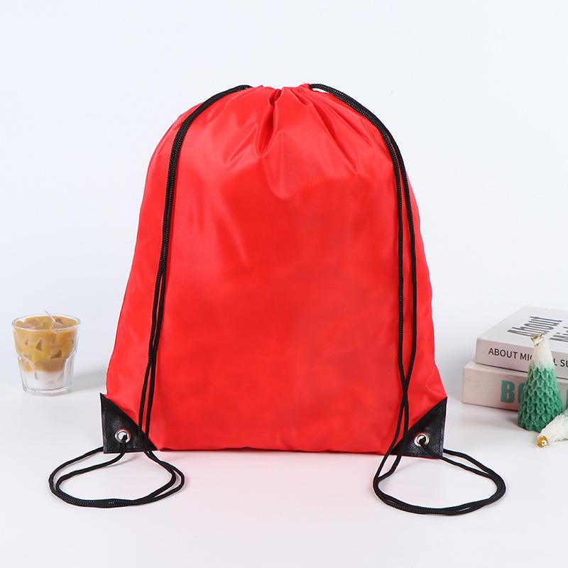 Waterproof Polyester Drawstring Backpack for Marathon Events