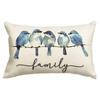 New Spring Flower Pillowcase Linen Printed Floral Sofa Cushion Cover Home Pillowcase