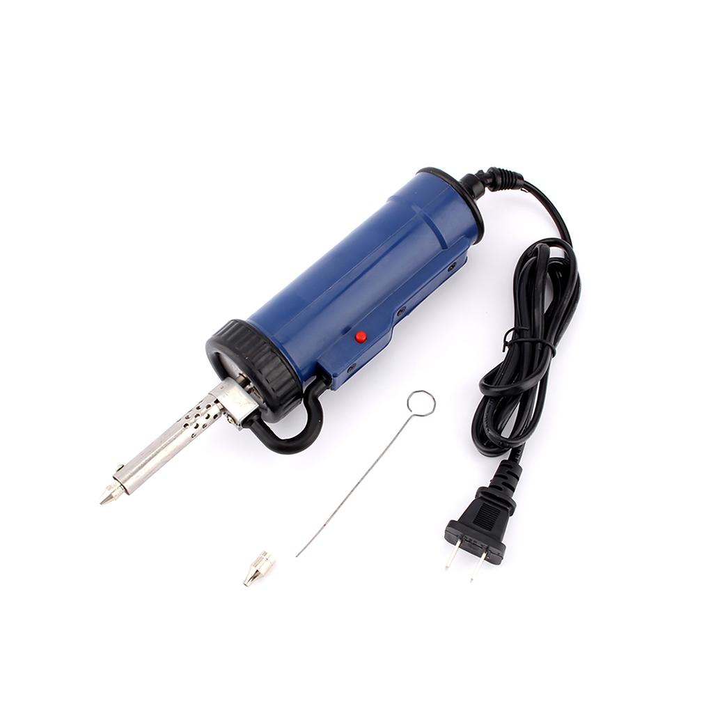 30W  50Hz Electric Vacuum Solder Sucker Desoldering Pump Blue