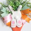 Artificial Material Easter Wreath Rabbit Design Hanging Type Bunny Decoration Decorative Style Spring Theme Artificial Garland