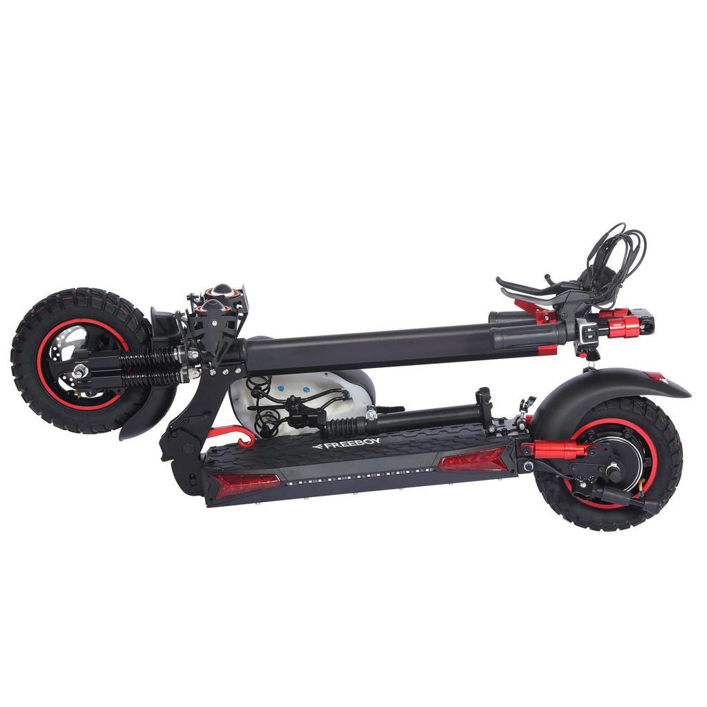 FREEBOY J11MAX Electric Scooter, 48V 18Ah Battery, Dual Disc Brakes