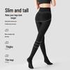 Women's Thick Velvety Black Pantyhose - Anti-Snag, Single-Layer Bare Leg Effect for Spring & Autumn.