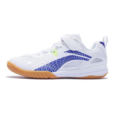 Comfortable Simple Non-Slip Shock Absorbing Low-Top Training Shoes Kids Sneakers White Blue APTU015-1