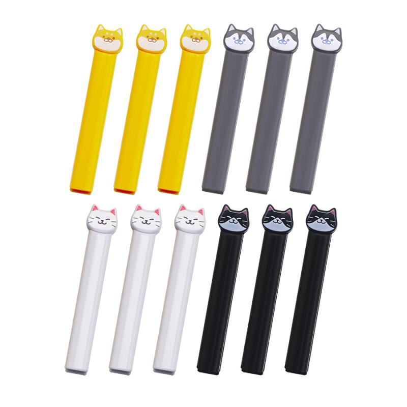1/4/8/12Pcs Sealing Clip For Food Bags Cute Sealing Clip Food Storage Sealing Clips Set Reusable Bag Clamp Sealer