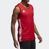 Adidas Basketball Jerseys Men's Red/White Moderate Straight Fit DY6595