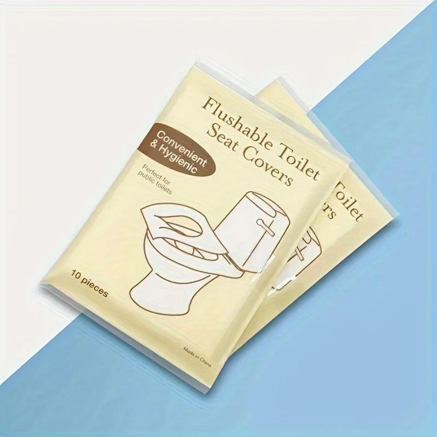 20/50/100pcs Disposable Toilet Seat Individually Wrapped Degradable Soluble Water Toilet Covers Paper Travel Hotel Toilet Pads