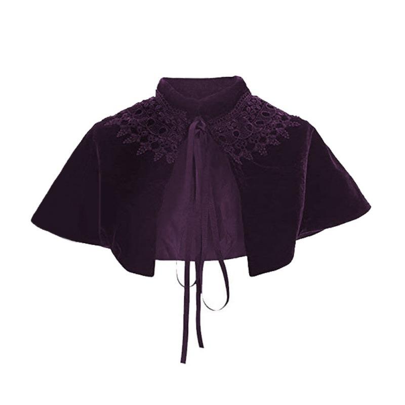 Mantello in Velluto Velour Mantello da Cavaliere Vampiro Mantello per Halloween Mietitore Gioco di Ruolo per Adulti Bambini