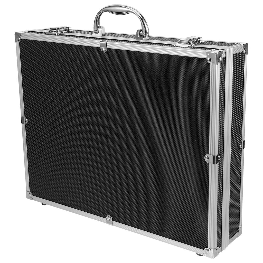 1 Portable Handheld Microphone Protective Case Hard Box Shockproof Dustproof Mic Organizer with Handle for Travel Outdoor