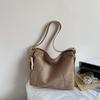 Wandering Mocha Suede Tote Bag Women's Early Autumn New Large-capacity Commuter Shoulder Messenger Bag