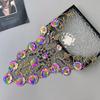 Heavy Industry Handmade Beaded Sequins Colorful Applique Clothing Evening Dress Performance Clothing Decorative Accessories Front Collar Cloth Sticker