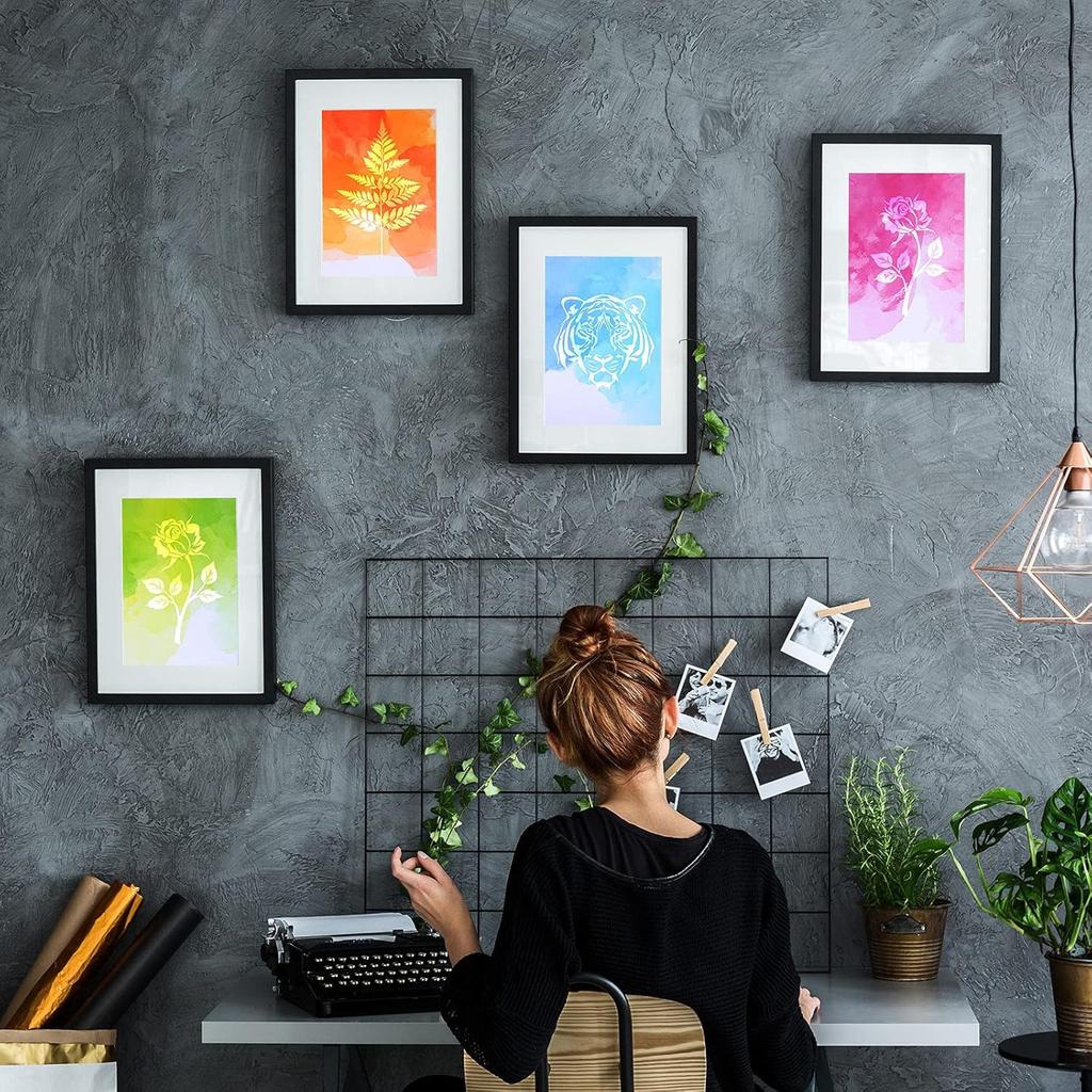 Clabby 120 Pcs 8 ''x11'' Watercolor Stationery Paper Decorative Printer Copy Double-sided Paper Colored for Writing Letter Invitations Students