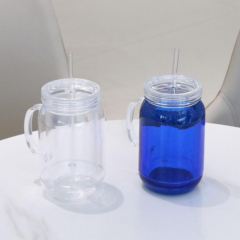 Neue Tasse 22oz Plastikbecher mit Deckel, Trinkbecher für Erwachsene, Hennen-Tasse