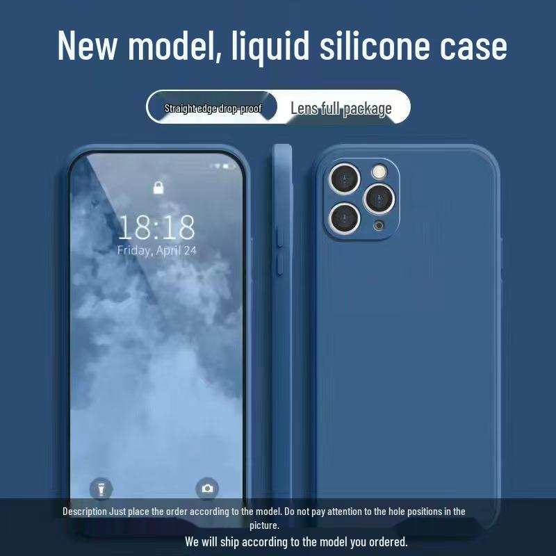 Custodia in Silicone Liquido per iPhone 11 Pro, Protezione Completa contro le Cadute, Delicata sulla Pelle, Colore Solido