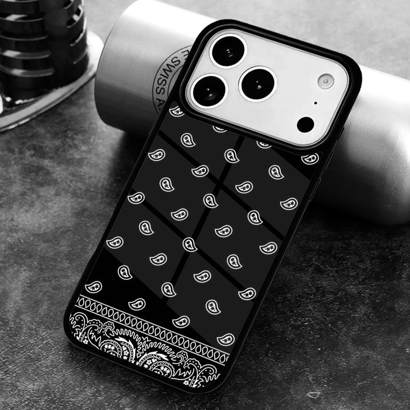 Bandana Seamless Pattern Phone Case For iPhone 17 16 15 14 13 12 11 Pro Max Plus 17Air Soft Silicone Cover