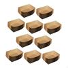 Paper Food Boats Packaging Tray Storage Non Reusable for Dessert Snack Taco