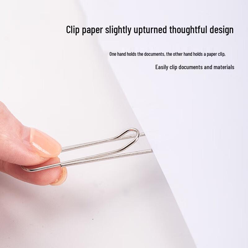 Deli Large 50mm Electroplated Paper Clips