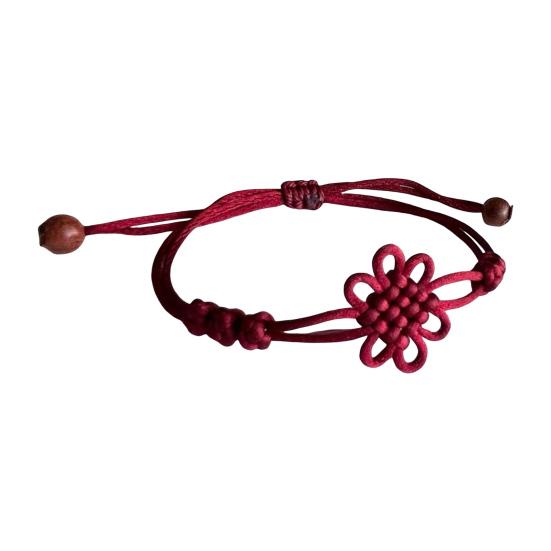 Chinese Knot Bracelet Retro Braided Bracelet Handmade Good Luck Bracelet Fashion Accessory for Men Women Daily Wear Cosplay