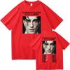 Heißer Verkauf Damiano David Lustige Kleine Ängste Welttournee Poster Grafikdruck T-Shirt Herren Damen Streetwear Harajuku Hip Hop Locker Lässig Übergroßes Oberteil