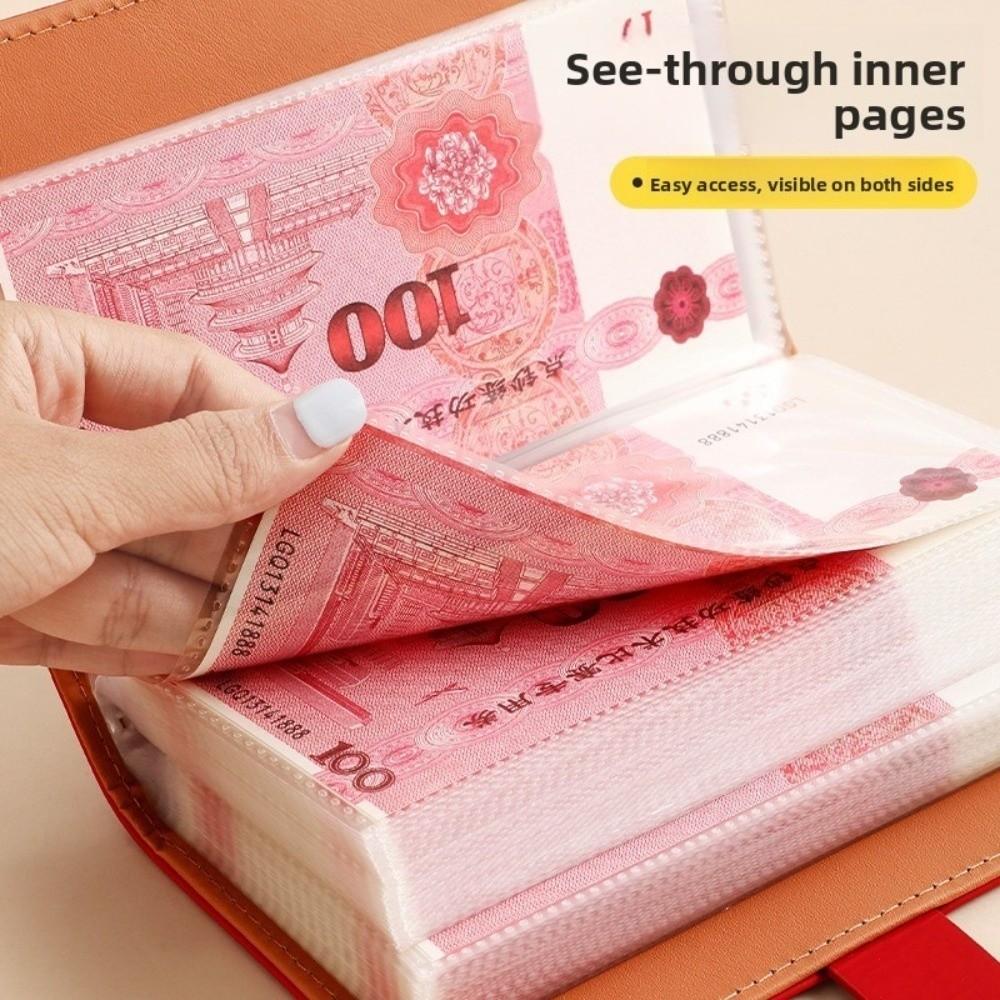Lockable Design 100 Envelopes Money Saving Challenge Capybara Savings Binder  for Children