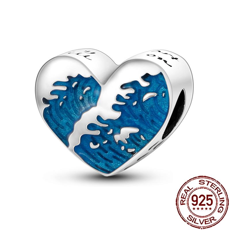 Uroki Oceanu Miedziana Rozgwiazda Muszla Ślimaka Ośmiornica Żółw Morski Ryba Koraliki Pasują do Bransoletki Naszyjnika Kobiety DIY Biżuteria