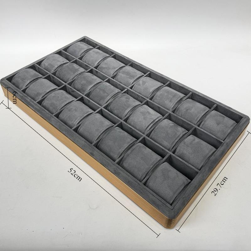 

Watch Display Tray Large Capacity Watches Storage Tray Counter Drawer Bracelet Organizer Pallet Household Bracelets Pallet сірий