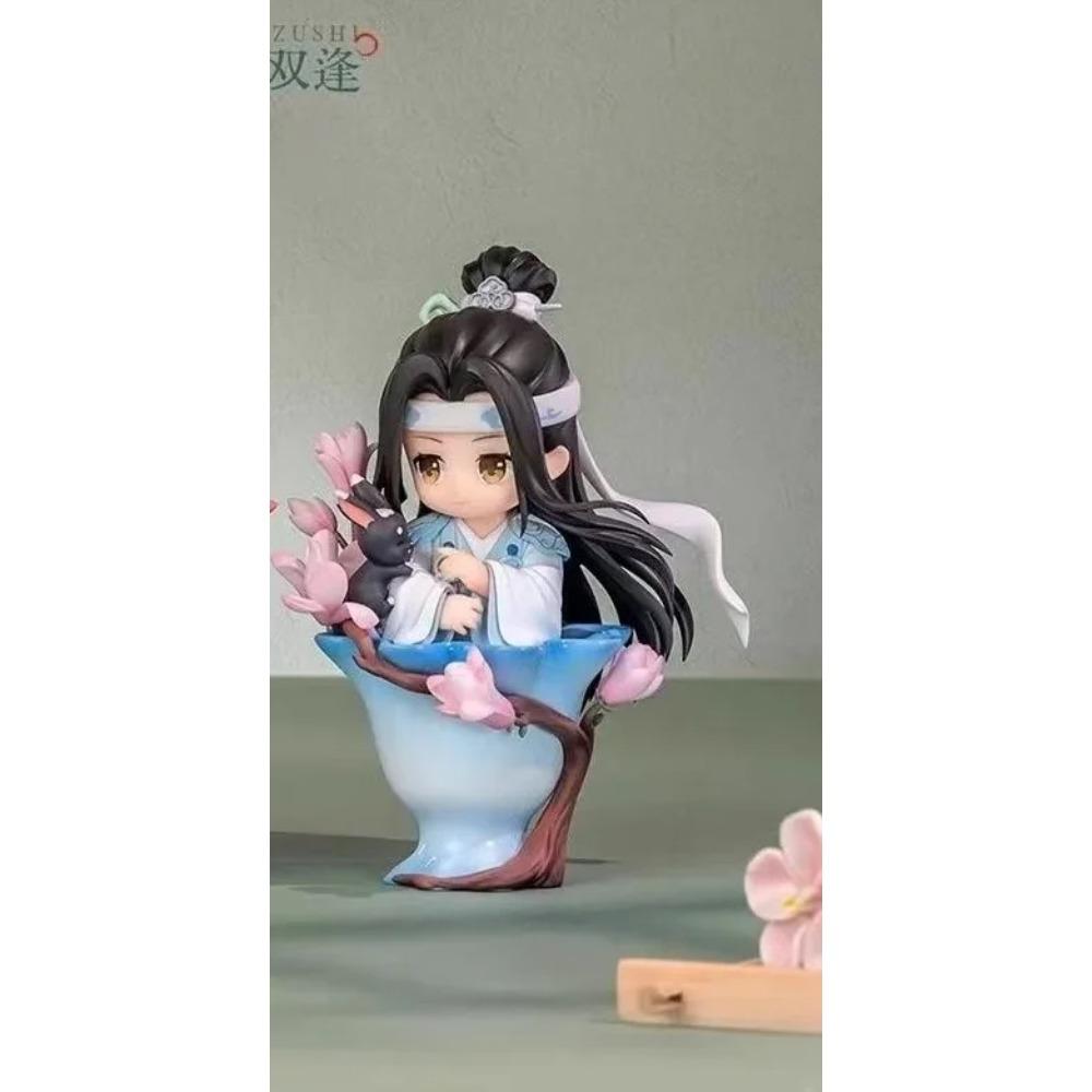 Genuine Mo Dao Zu Shi Porcelain Bloom Rhythm Series Blind Box Cute Wei Wuxian Lan Wangji Figurine Mystery Box Anime Gifts Toys