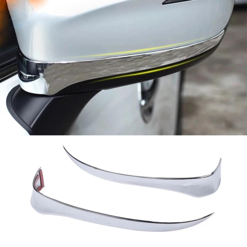 For Mazda CX3 CX-3 2016- ABS Chrome Car Exterior Headlight Trim Front Rear Fog Light Cover Side Handle Center Grill  Cover