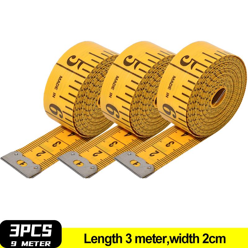 300cm Sewing Tape Double Scale Body Height Measuring Ruler Portable Soft Tapes Tailor Cloth Rulers Dressmaking Diy Tools