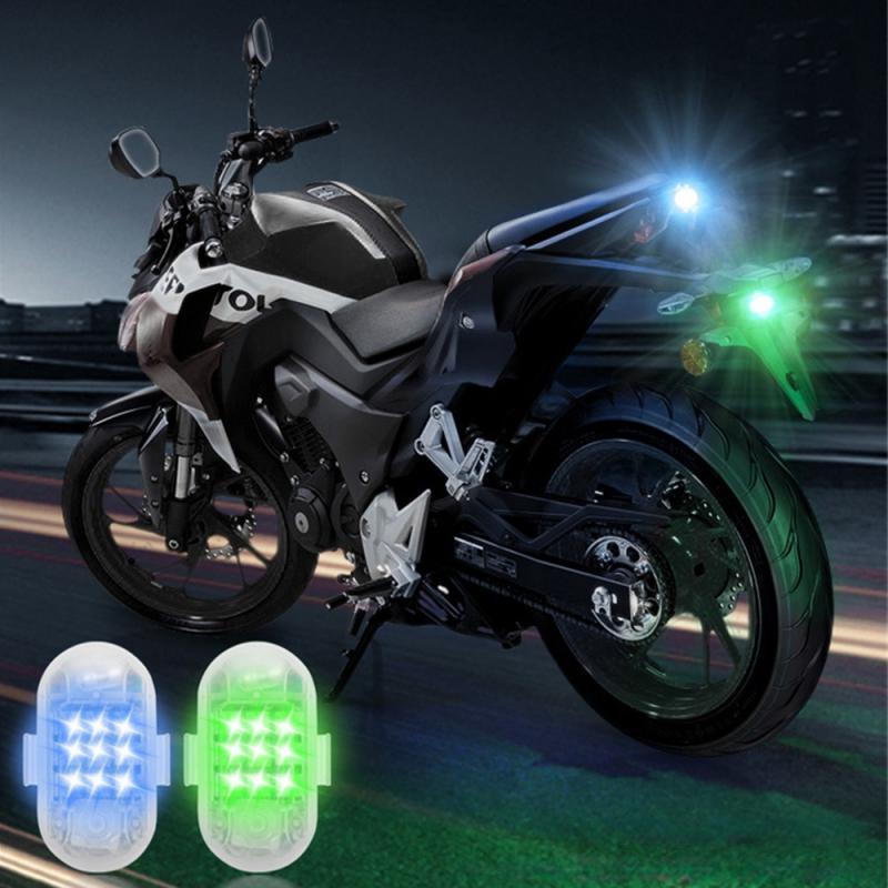 LED Strobe Light for Motorcycle Car Bike Scooter Anti-collision Warning Lamp Flash Indicator Waterproof