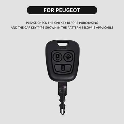 Pre Peugeot 106 107 206 207 306 307 406 407 Pre Citroen C1 C4 Puzdro na kľúč Obal na diaľkový kľúč Ochranný kryt kľúčenky Interiérové príslušenstvo
