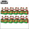 Christmas Small Gift Boxes Cardboard Goodie Treat Boxes Easy To Assemble Paper Boxes for Kids Santa Claus Party Favors Supplies