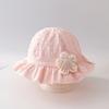 Ruffle UV Protection Fisherman Cap Flower Baby Hat Summer Princess Baby Sun Hats