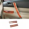 For Toyota Highlander 2008-2013 Peach Wood Grain Inner Door Panel Strip Trim 4PC