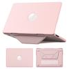 Leather-Style Laptop Case With Ventilated Stand MacBook Air 13 15 16 Inch Pro M1 M2 M3 M4 Models