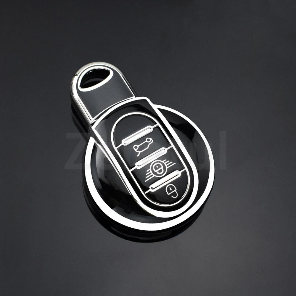 Soft Tpu Car Key Case Cover For Bmw Mini Coopers One Jcw F56 F55 F54 F57 F60 S Roadster Keyless Auto Shell Fob Holder Protector