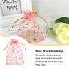 100 Pieces Drawstring Bags Adjustable Multicolor Present Pouches Festival Printing Candy Pocket Christmas Gifts Supplies