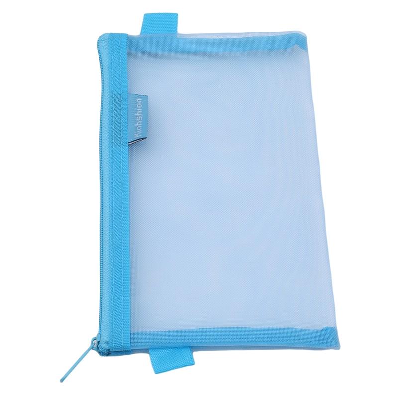 Simple Transparent Mesh Case Office Student Pencil Cases Nylon Kalem Kutusu School Supplies Pen Box