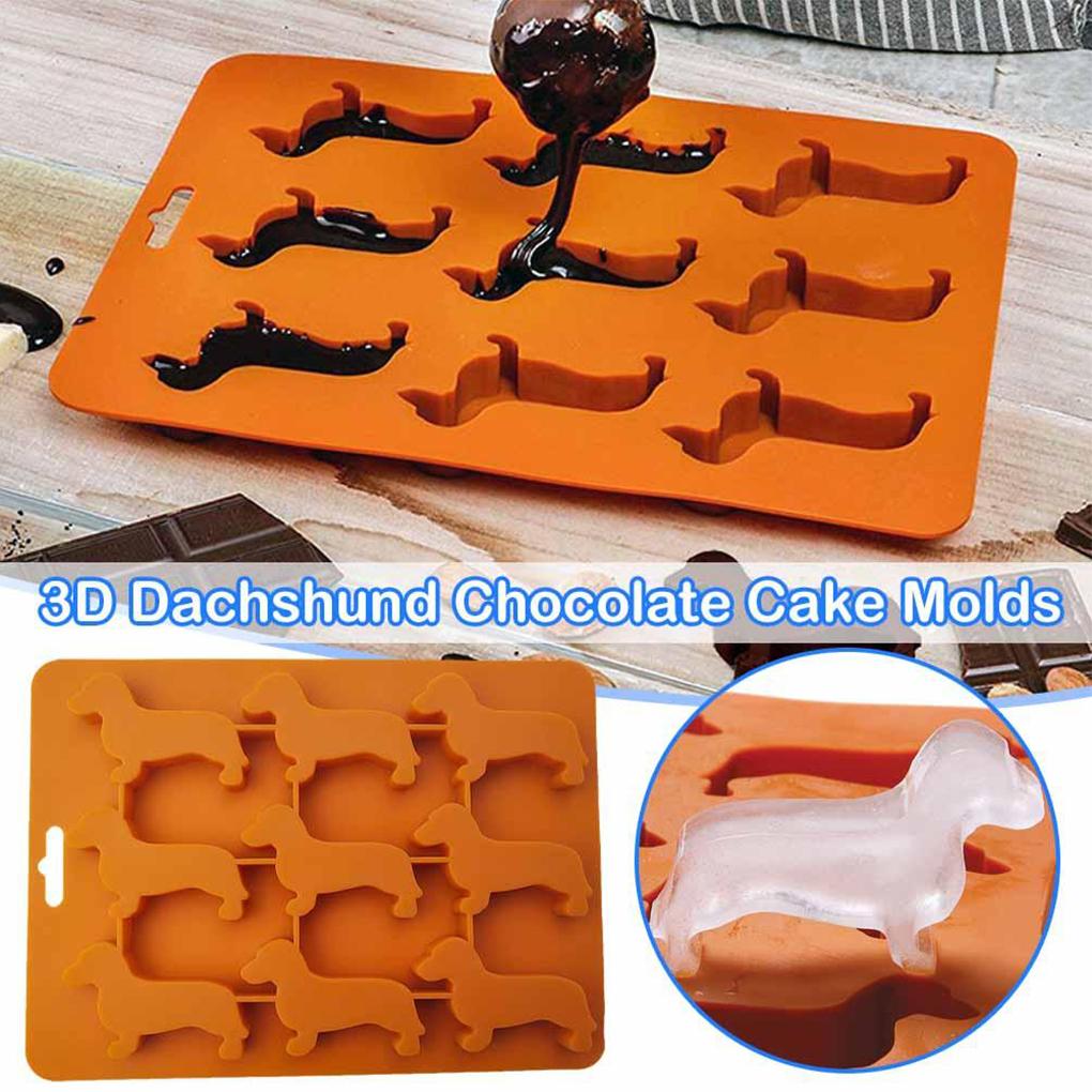 Silicone Dachshund Mold For Baking And Cake Shaping Dachshund Candy Molds Mold Dachshund Shaped Dog Mold Dachshund Pink
