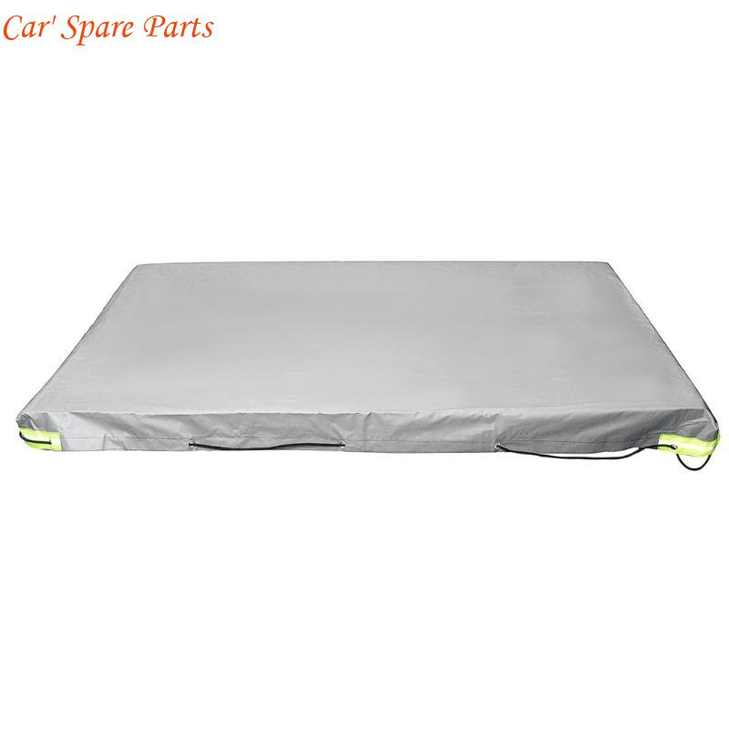 Y4UA Heavy Duty Tarps Waterproof Anti-UV Tarp Cover Windproof Trailer Tarpaulin Cover