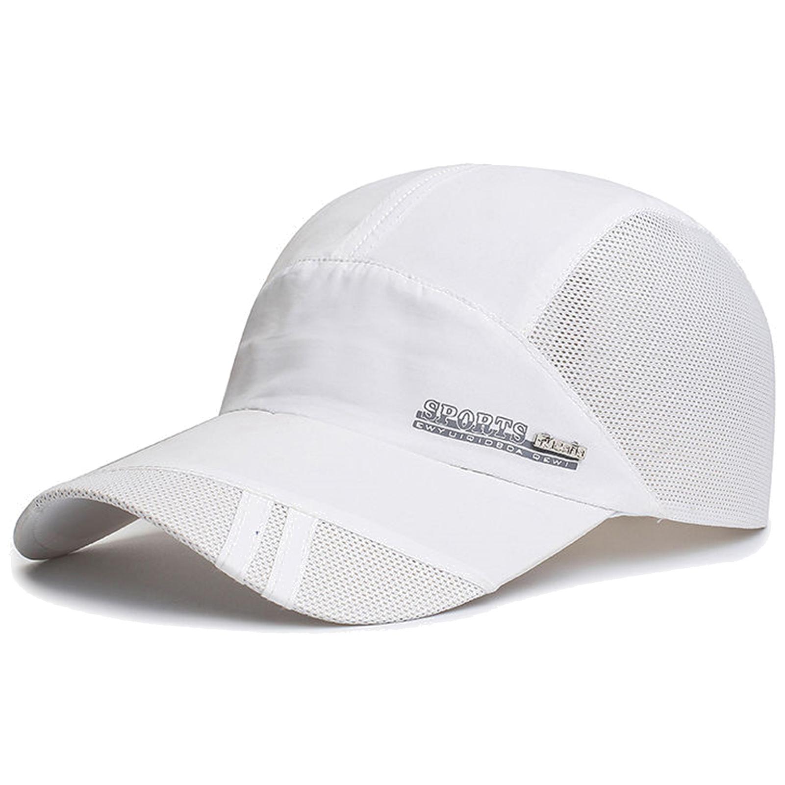 

Casual Unisex Adult Baseball Cap Hat Summer Ultra-light Breathable Mesh Side Low Profile Skullcaps for Outdoor Activities белый