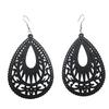 Bohemian Beach Wooden Long Earrings