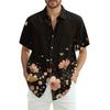 Men's Fashion Loose Hawaiian Printed Short Sleeve Beach Shirt