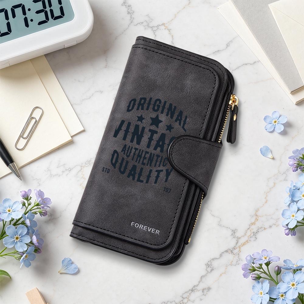 Vintage Long Wallet Portable Multi Card Holder