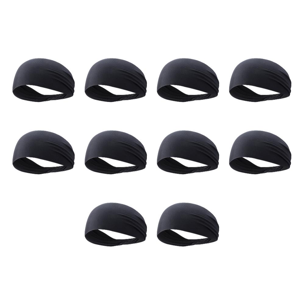 10-1pcs Elastic Headband Quick Dry Sweat Absorption Headdress Anti-slip Running Head Band Breathable for Yoga Running Biking