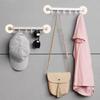 1Pc Multi-Purpose 6 Hooks Blue/White Suction Cup Type Hook 6 Rows Kitchen Bathroom Corner Suspension Without Marks Hanger Hook