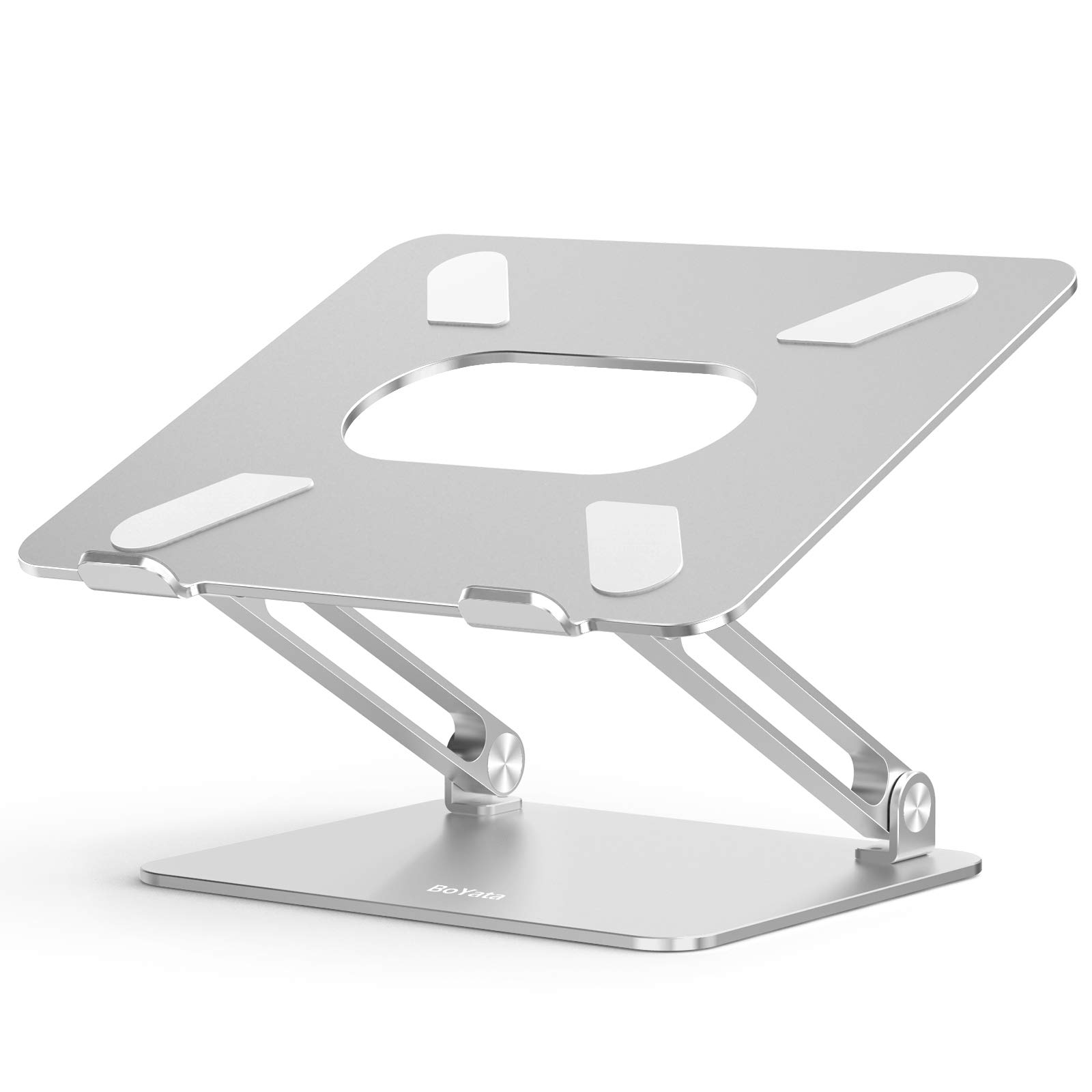 

BoYata Подставка для ноутбука ПК Бесступенчато Улучшает Устраняет Боль в спине и Алюминиевая Совместимая с Устройствами до 17 Серебристая Подставка, Подставка, Планшет, Высота/Угол